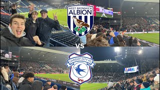 WBA VS CARDIFF CITY VLOG JOHNSTON JOY AS ALBION CRUISE TO VICTORY [upl. by Donnell59]