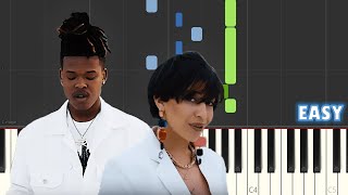 Nasty C ft Rowlene  SMA  EASY PIANO TUTORIAL by SA Piano [upl. by Anibas515]