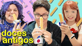 PROVANDO DOCES ANTIGOS do Japão com Haruyuki e Prizza  Nunca Te Pedi Nada [upl. by Dominy]