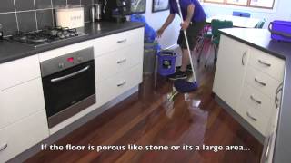 How to mop a floor Mini Clean Official Training Video [upl. by Iadahs]