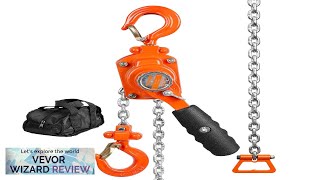 VEVOR Manual Lever Chain Hoist 14 Ton 550 lbs Capacity 5 FT Review [upl. by Nottage489]