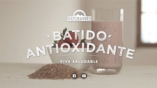 Batido Antioxidante de Linaza Fresa y Arándanos [upl. by Imik821]