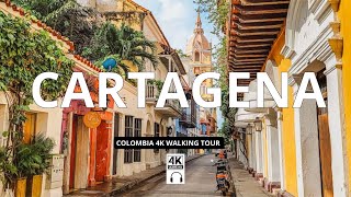 4K CARTAGENA WALKING 🇨🇴COLOMBIA🇨🇴 Walk Through History w Immersive Sound 4K Ultra HD [upl. by Bennir]