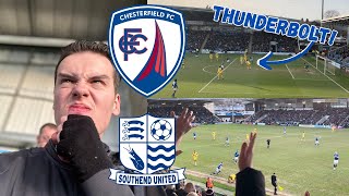 CHESTERFIELD VS SOUTHEND30OUT OF PRACTISE BLUES FALL TO RAMPANT SPIREITES [upl. by Antoine115]