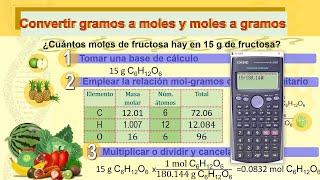 Conversión de Gramos a Mol y de Mol a gramos FÁCIL y DETALLADO [upl. by Rooker]