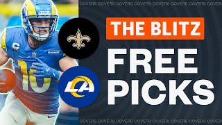 Saints vs Rams Picks TNF  THE BLITZ NFL Betting Picks [upl. by Scheers601]