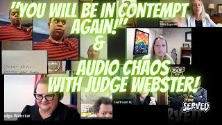 quotYou Will Be in Contempt Again quot Dont Miss These Family Battles amp Audio Chaos for Judge Webster [upl. by Atiz658]