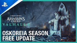 Assassins Creed Valhalla  Oskoreia Season Free Update  PS5 PS4 [upl. by Autry]