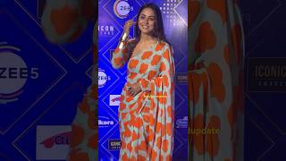 Television star Hina khan present at the Iconic gold awards show hinakhan shorts [upl. by Pappano]