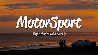 Migos  MotorSport Lyrics ft Cardi B Nicki Minaj [upl. by Mathre]