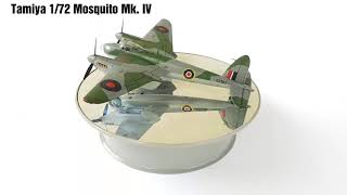 Tamiya 172 Mosquito Mk 4 Final Reveal [upl. by Anyrb989]