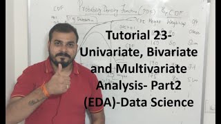 Tutorial 23Univariate Bivariate and Multivariate Analysis Part2 EDAData Science [upl. by Truc]