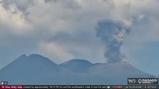 Jul 18 2024 Etna Volcano just went off again [upl. by Richel]