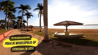 Praia de Miguelópolis 2024  Atualizações da estrutura da praia [upl. by Heydon529]