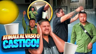 CASTIGO AL QUE NO LE ATINE AL VASO 😅 No soporte los pelotazos de Chino Feng y Gordo peruci 😨 [upl. by Yntirb]