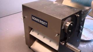 The Somerset CDR100 Dough Sheeter Operation Demo [upl. by Akkeber]