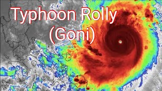 Typhoon Rolly and Typhoon Siony  Windy App Prediction [upl. by Amirak]