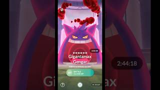 First Ever Gigantamax Gengar Raid in pokemongo [upl. by Aimar]