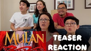 MULAN 2020  Teaser TRAILER  MAJELIV FAMILY REACTION [upl. by Skyla]