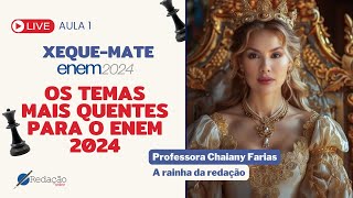 Possíveis temas para a redação do Enem 2024  AULA 1  CURSO DE REVISÃO [upl. by Brecher]