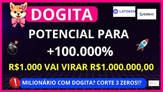 DOGITA 🚨URGENTE🚨AMANHÃ É O DIA POTENCIAL VALORIZAÇÃO 100000 PODE SER LISTADA NA BINANCE [upl. by Chaim]