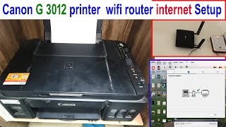 Canon G 3012 printer wifi router internet Setup⚡️Print by Internet ⚡️Best Ink Tank Printer 2024 [upl. by Jordison]