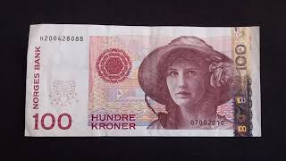 NORWAY 100 Kroner 1995  Banknote Encyclopedia [upl. by Ier]