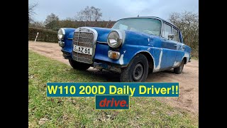 olafs oldtimer Drive Mercedes W110 200D driving experience Amazing car [upl. by Merissa]