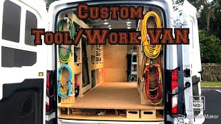 Custom Carpentry ToolWork Van  Designed amp Upfitted by Son of a Carpenter Inc [upl. by Arvad]