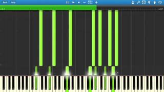 Uldah Night theme  Final Fantasy XIV ARR  Piano Tutorial  Synthesia [upl. by Yeroc]