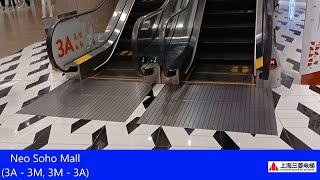 3A  3M 3M  3A Neo Soho Mall Jakarta SHORT Shanghai Mitsubishi JS  SE Escalators [upl. by Sholeen108]