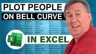 Excel  Place People on Bell Curve  Episode 2217 [upl. by Marvel]