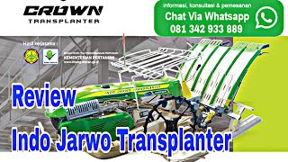 mesin tanam padi indo jarwo transplanter crown [upl. by Hezekiah]