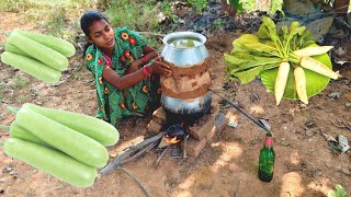 bottle guard wine making with molu shak eating  village cooking family making and drinking [upl. by Anilejna]