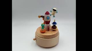 Boat in Outer Space Multi Rotate Music Box [upl. by Banyaz]