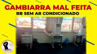 AGÃŠNCIA COM AR CONDICIONADO IMPROVISADO AFETA NEGATIVAMENTE TRABALHADORES [upl. by Ennahs514]