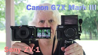 Canon G7x Mark III vs Sony ZV1 [upl. by Halla]