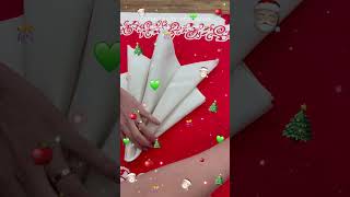 Christmas is coming soon come and learn a new way to fold Christmas napkinsnapkin christmas [upl. by Eelarol]