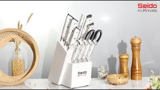 Introducing 12Piece Takoizu Knife Block Set  Seido Knives [upl. by Negris604]