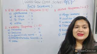 GLASSGOW COMA SCALE GCS  PARAMETERS  EXPLANATION IN HINDI [upl. by Deys]