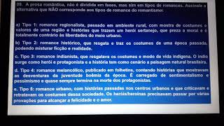 PROSA ROMÂNTICA QUESTÕES 8 9 E 10 [upl. by Layla]