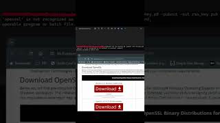 How to Install OpenSSL in Windows 11 openssl windows11 [upl. by Okihsoy]