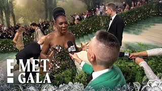 Venus Williams BROKE a Mirror Before Attending the Met Gala  E News [upl. by Eednyl]