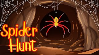 Were Going on a Spider Hunt  Bear Hunt  Nursery Rhymes  Educational Videos for Children [upl. by Anir65]