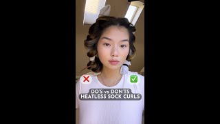 DOS vs DONTS HEATLESS SOCK CURLS [upl. by Eidson]