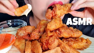 Fried chicken ASMR eating show Kyochon Honey combo mukbang Extreme Crunchy sound 교촌 허니 콤보 먹방 ASMR [upl. by Joelly]