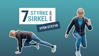 7 styrkesirkel øvelser med egenvekt [upl. by Malchy418]