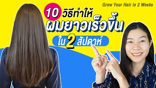 10วิธีทำให้ผมยาวเร็วขึ้นใน 2 weeks for Hair grow faster  แนน Sister Nan [upl. by Yesdnil948]