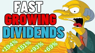 The Best Dividend Growth Stocks With FAST Growing Dividends For Long Term WEALTH [upl. by Janeczka]