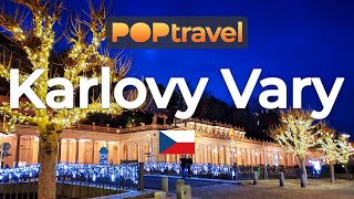 KARLOVY VARY Czech Republic 🇨🇿  Winter Night  4K 60fps [upl. by Eseer719]